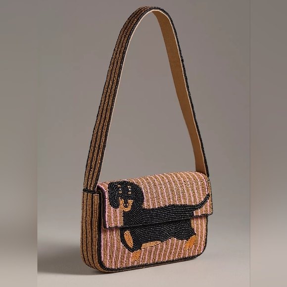 Anthropologie The Fiona Beaded Bag (Dachshund) - Picture 2 of 9